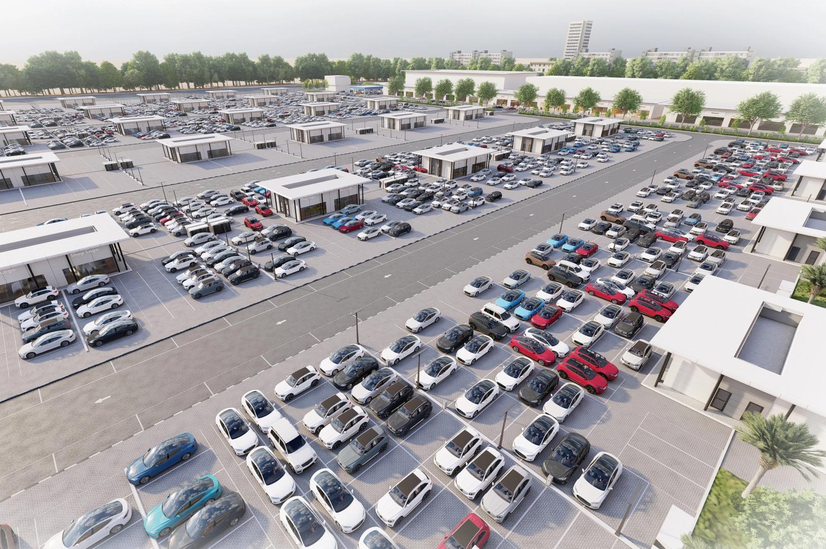 Ajman Auto District — architectural rendering